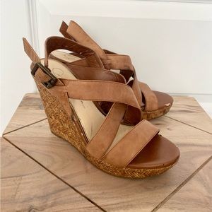Jessica Simpson Salona Wedges - size 7 strappy